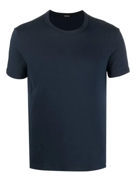 Tricou Tom Ford cu decolteu rotund stretch albastru