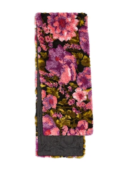 Szal Dries Van Noten żakardowa różowa