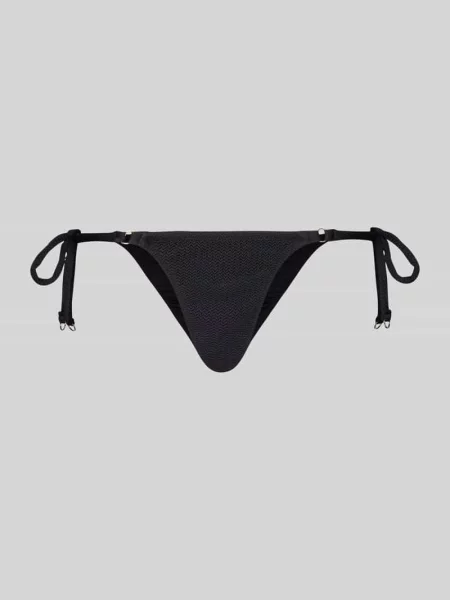 Figi bikini ze sznurowaniem Seafolly czarny