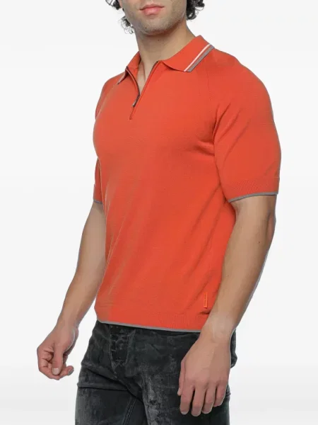 Tricou polo Armani Exchange portocaliu