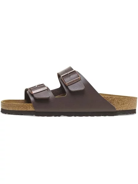 Papuci Birkenstock din piele maro