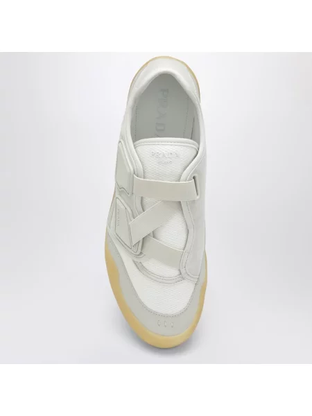 Sneakersy Prada skórzane białe