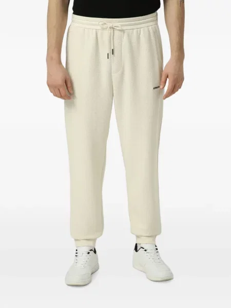 Pantaloni Armani Exchange cu broderie tricotate alergare