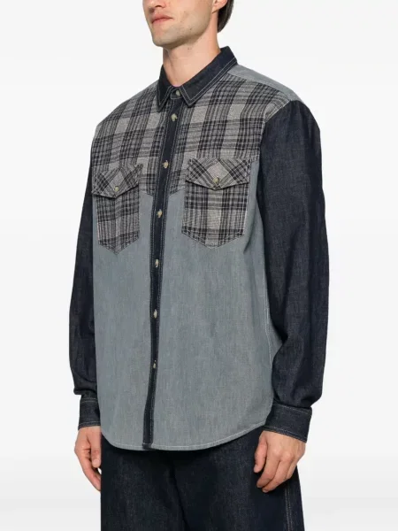 Kockás farmering Marant kék
