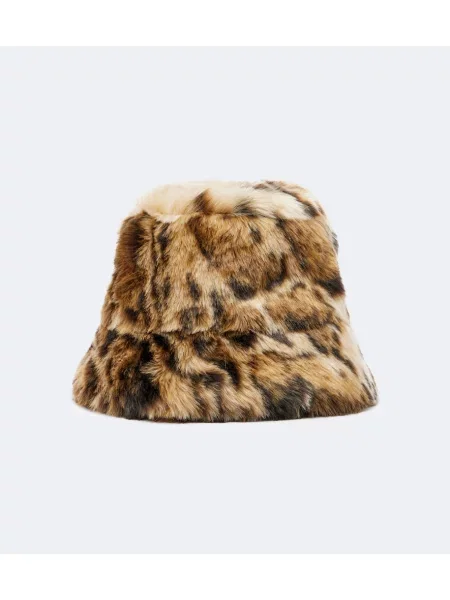 Pălărie Etro cu imagine cu model leopard maro