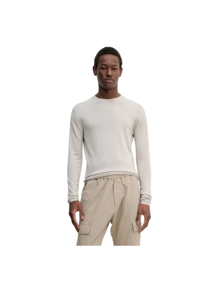 BARENA VENEZIA sweter wełniany Camicia Mola beżowy lekki biały