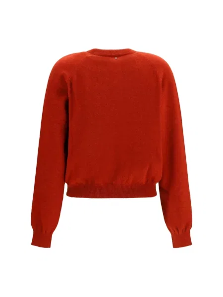 Sweter Ferragamo wełniany czerwony