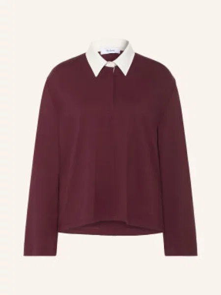 Stylein Žerzejová Polokošile Janelle tmavě červená bílá