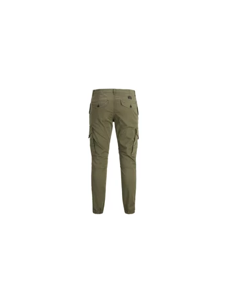 Jack & Jones Spodnie materiałowe Paul Flake Tapered Fit zielony