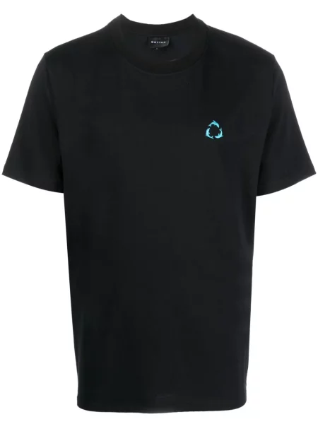 Tricou Botter cu imagine cu decolteu rotund negru