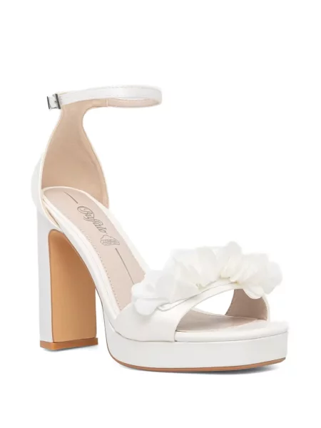 Sandale Buffalo cu model floral cu platformă alb
