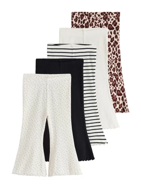 Next Leggings crem / maro ruginiu / negru alb