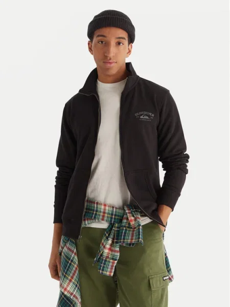 Quiksilver Суитшърт Zip Fleece черен