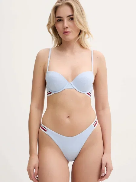 Tommy Hilfiger biustonosz kąpielowy usztywniona miseczka niebieski