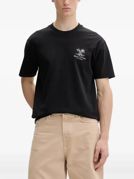 Tricou polo Marc O'polo cu imagine negru