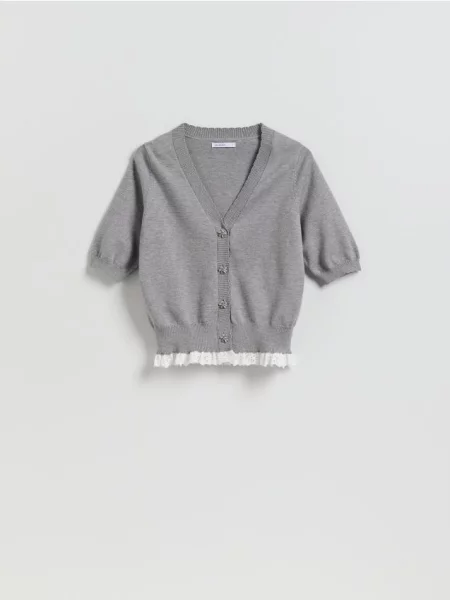 Reserved Cardigan cu decorativi gri-neutru gri