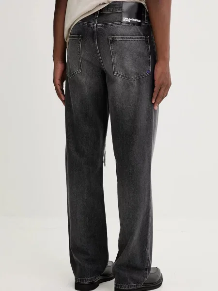 Džíny Karl Lagerfeld Jeans šedé
