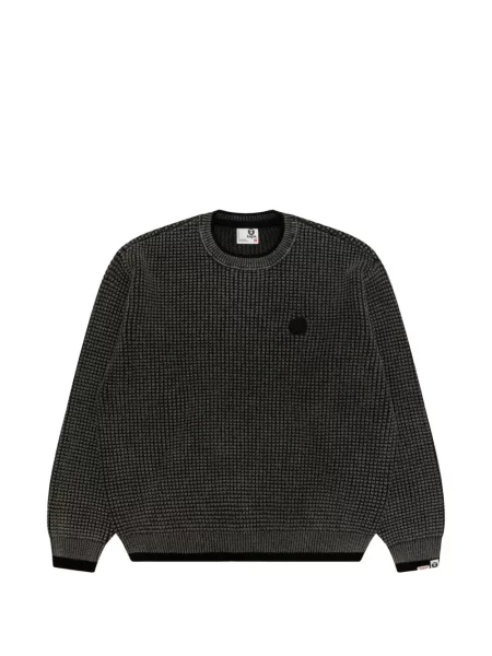 Πουλόβερ Aape By *a Bathing Ape® με αυτόγραφο μαύρο