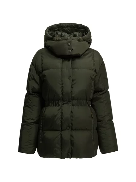Palton Moncler cu glugă verde