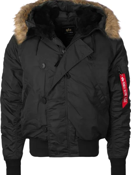ALPHA INDUSTRIES Geacă de iarnă roșu alb negru