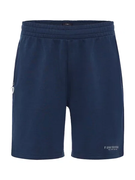 Funky Buddha Pantaloni bleumarin alb
