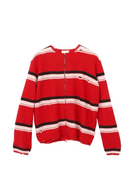 Cardigan Second/layer zdrențuiți roșu