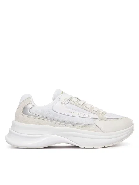 Tommy Hilfiger Сникърси Th Sporty Chic Runner бял