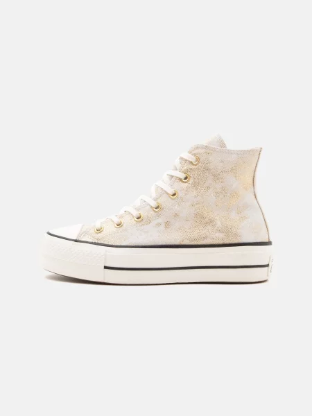 CONVERSE Členkové tenisky CTAS LIFT zlatá / šedobiela