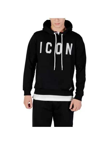 Mikina s kapucňou Icon s kapucňou čierna