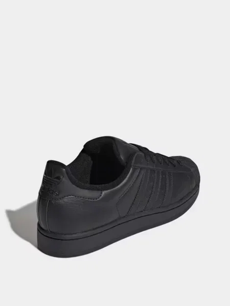 Кожаные кроссовки Adidas Superstar черные