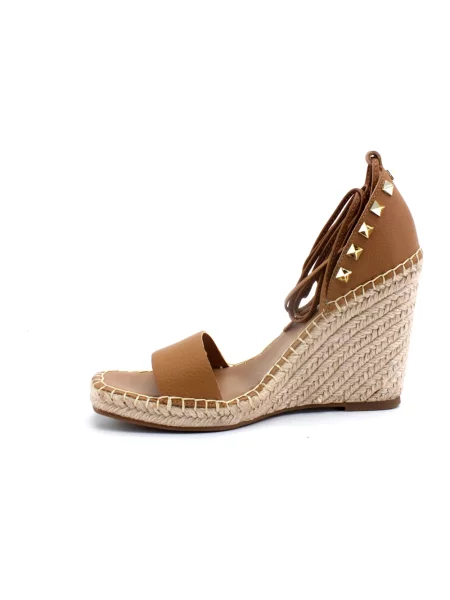 Sandały Steve Madden na koturnie brązowe