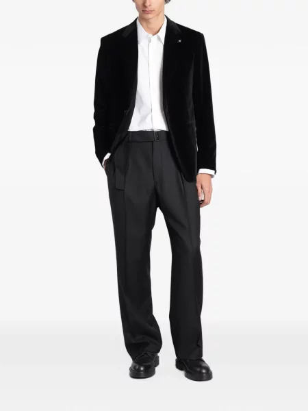 Cu centură pantaloni Tagliatore negru