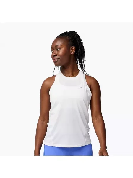 Дамски потник за бягане Brooks Sprint Free Tank white бяло