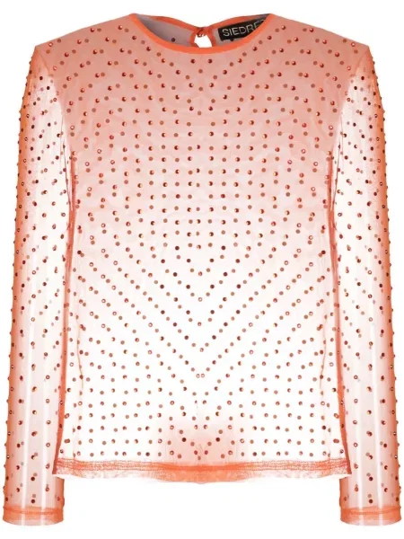 Bluză Siedres transparente de cristal portocaliu