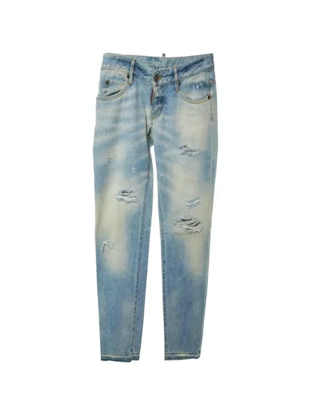 Blugi Dsquared2 zdrențuiți albastru