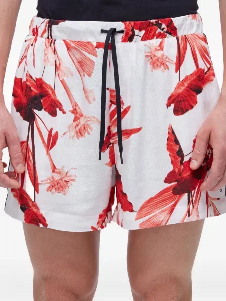 Pantaloni scurți Osklen cu model floral cu imagine alb