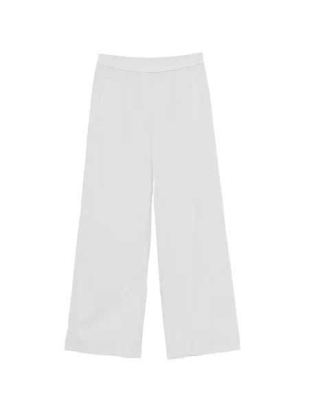Pantaloni cu picior drept Patrizia Pepe din poplin gri