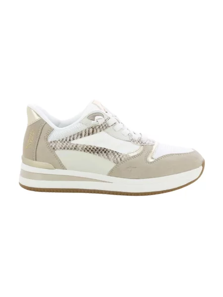 Sneakersy Tamaris skórzane beżowe