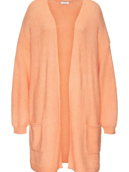 VIVANCE Geacă tricotată piersică portocaliu