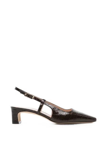 Pantofi cu toc Stuart Weitzman slingback maro