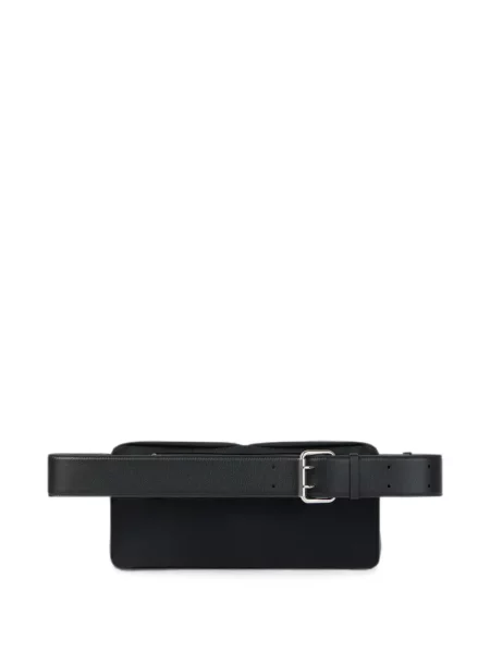 Curea Givenchy cu cataramă cu autograf negru