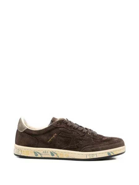 Sneakerși Premiata din piele de căprioară maro