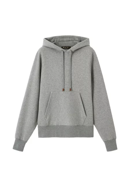 Bluza z kapturem Loro Piana szara
