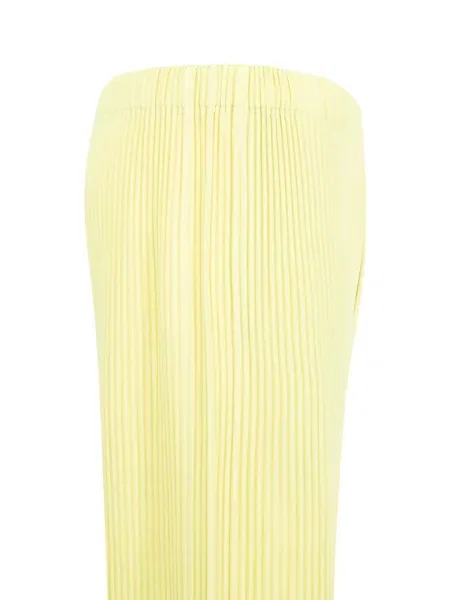 Pantaloni Issey Miyake galben