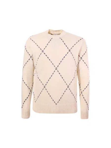 Sweter Eleventy wełniany beżowy