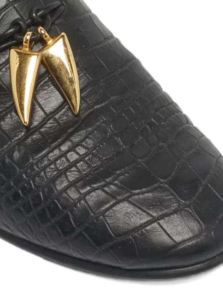 Pantofi loafer Giuseppe Zanotti din piele negru