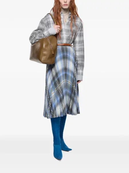 Cămașă Acne Studios de flanelă gri