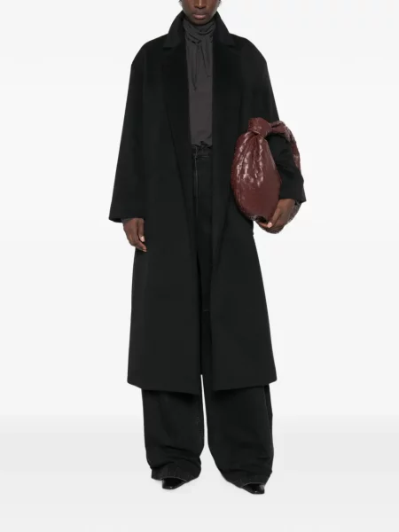Cu centură palton Max Mara negru