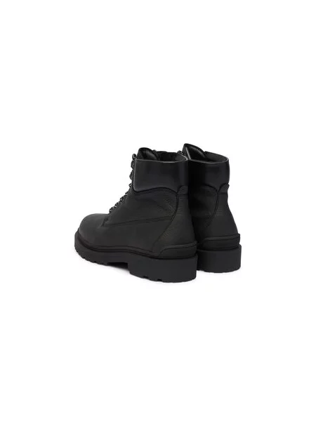 Gležnjarji Tommy Jeans Tjm Lace Up Boot Leather črna