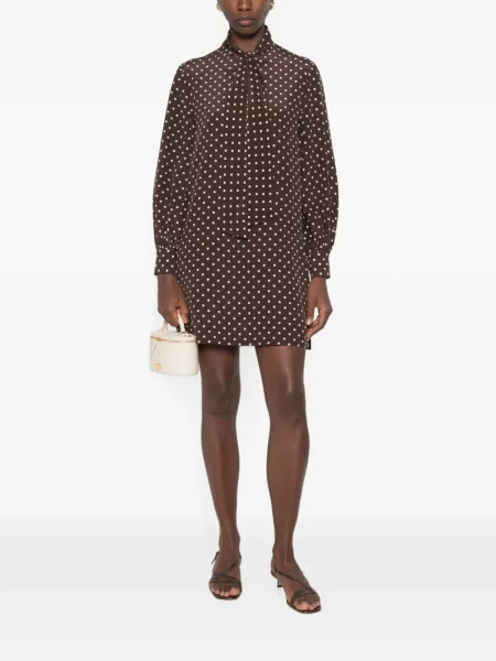 Rochie mini Valentino Garavani cu buline maro